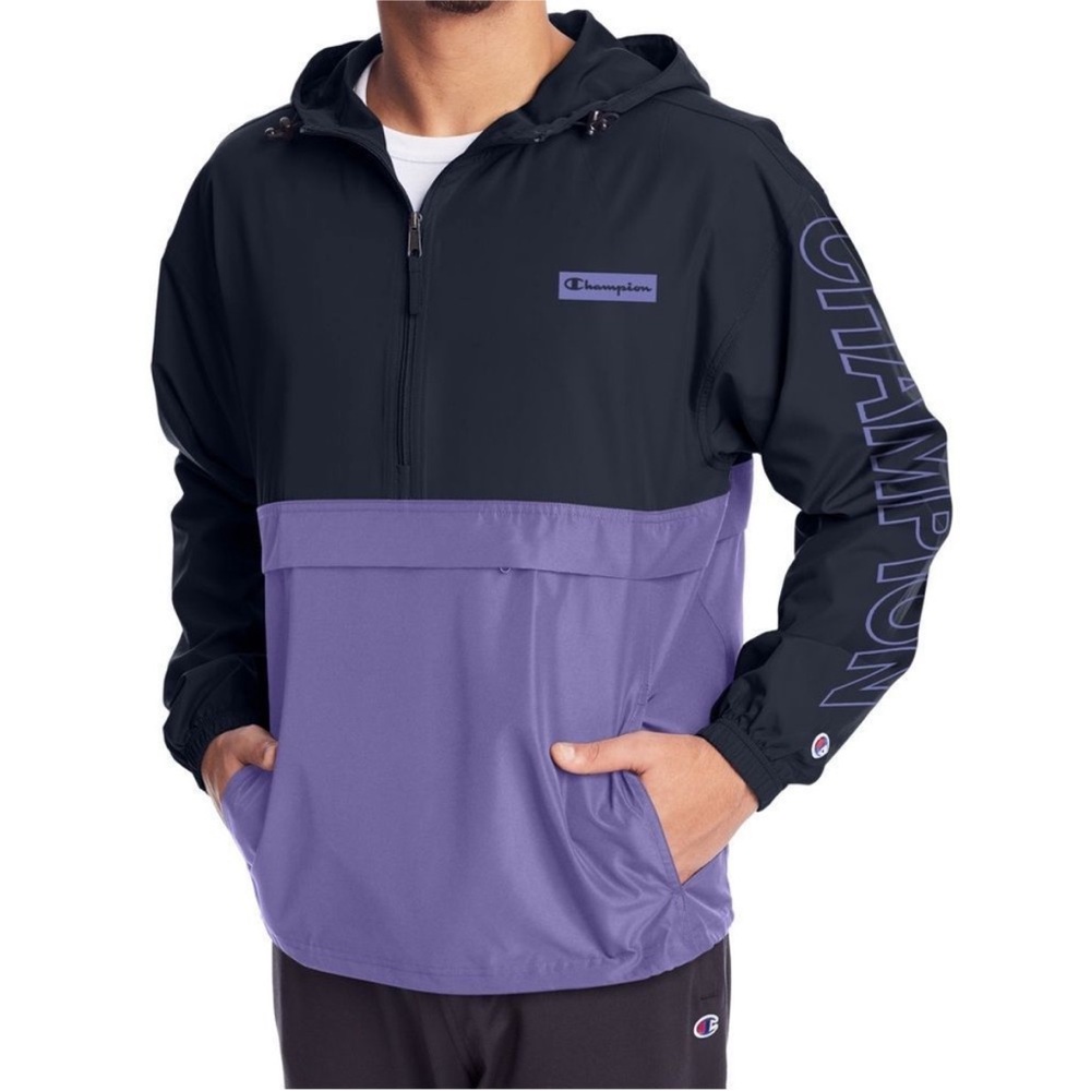 NWT Champion Colour Block Packable Jacket